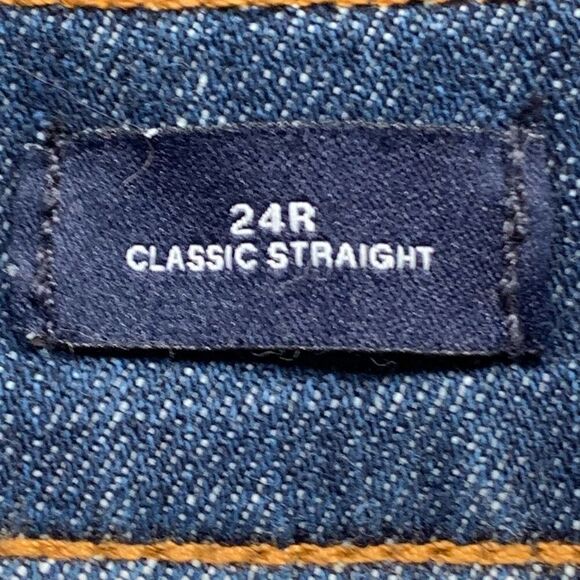 GAP Classic Straight Jeans Medium Wash Denim Regular Casual 24 Inch Waist - Picture 6 of 8